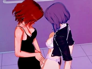 Futa Motoko Kusanagi fucking Futa Black Widow in a hotel room.