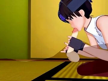 Naruto Tenten used all of her shurikens so only a dick is left to use