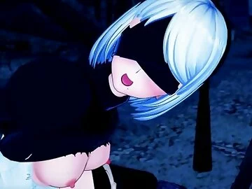 2b Nier BLOWJOB and DOGGY (3d Hentai)