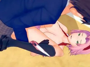 ???????????Naruto(??????) ?????3DCG???????[Hentai Game Koikatsu! Sakura Haruno(Anime 3DCG Video)]