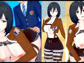 ????????????????(Attack on Titan)??????????3DCG???????[Hentai Game Koikatsu! Mikasa Ackerman (Anime