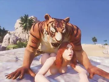 Wild Life / Furrie Tiger with Redhead