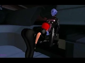Femshep VS Asari Commando [Futa]