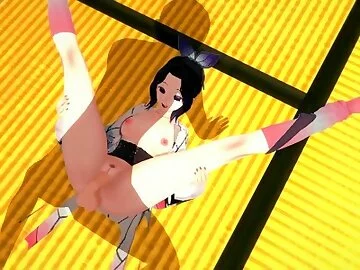 DEMON SLAYER Got pleased by horny SHINOBU KOCHO (3D HENTAI)