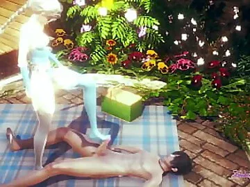 Frozen Hentai Disney - Elsa Hard Sex [footjob, cunnilingus, fingering, fucked] - Japanese Asian Manga Anime Game Porn