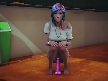 Chloe Rides Dildo and Cums