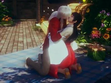 Inuyasha: picknick pleasure Kisses+caress and sex