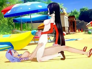 One Piece Futa - Boa Hancock creampied by Nojiko