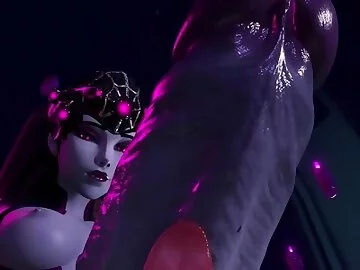 Sucking a big Widowmaker's dick (taker pov)