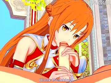 Sword Art Online Hentai: Asuna Sucks Dick