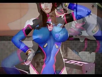 Playing With Sexy D.va&hearts; (FUCK and Juices below&hearts;)(Sexy Dva???&hearts;)