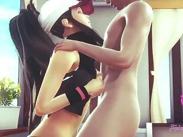Pokemon Hentai - Hilda Blowjob and boobjob (Uncensored)