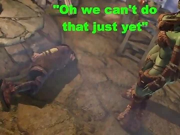 Two Cock Hungry Orc Girls - Skyrim Porn