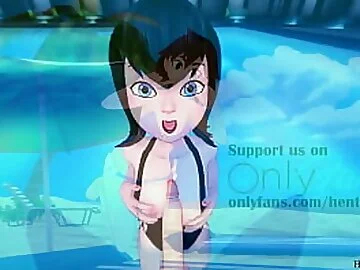 Mavis Pool Side Sex Video: Hotel Transylvania