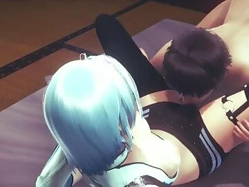 Genshin Impact Hentai - Eula Hard Sex
