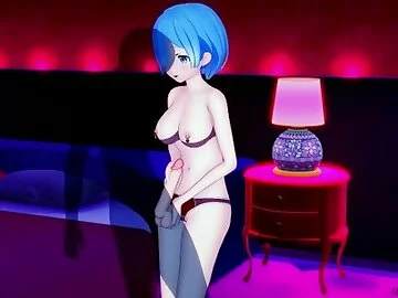 Re:Zero Hentai: Rem gets a creampie for Valentine's Day