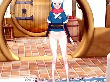 Encounter with horny Akari [Hentai 3D]