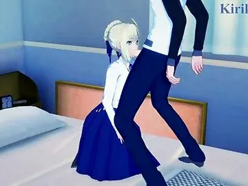Saber and Shirou Emiya have deep sex at home. - Fate/stay night Hentai