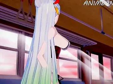 Tanjiro Cum Inside Daki From Demon Slayer - Anime Hentai