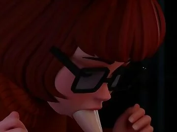 Velma Gives a Blowjob in the Dark