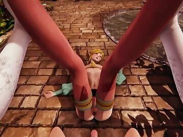 Femboy Link Takes Futa Zelda's Fat Cock / Futa Taker PoV 3D Hentai Animation