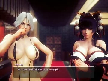 Threesome with Christie & Nyotengu Honey Select 2: Libido DX (DoA Characters)