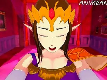 Link Recieve the ROYAL TREATMENT after Saving Zelda - 3d Hentai POV