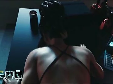 Cyberpunk 2077 Porno where Judy Alvarez and Panam Palmer fucks Horny Shemale's Cock - POV Futa 3some