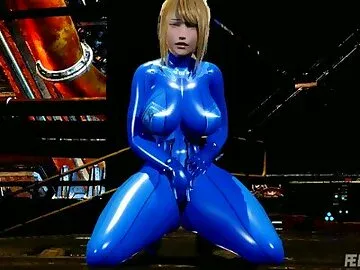 Aggressive Mommy Samus Takes on Massive Cock