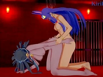 Scheherazade and Nitocris have intense futanari sex in a secret room. - Fate/Grand Order Hentai