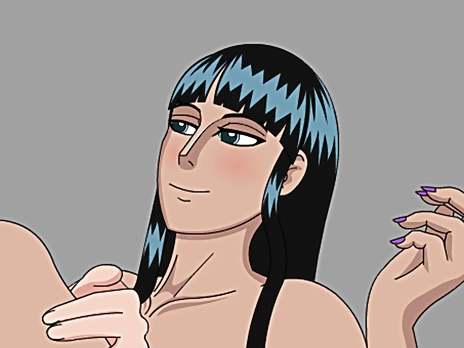Nico Robin spreads legs for prick