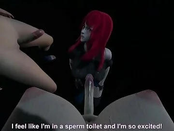Ino Futa & Sakura futa Double Blowjob to perfect taker