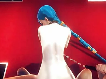 LOL Hentai - Jinx tied up like a bitch hardsex - Japanese Asian Manga Anime Film Game Porn