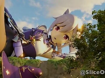 The Hidden Spring [Giantess Growth] Genshin Impact Animation