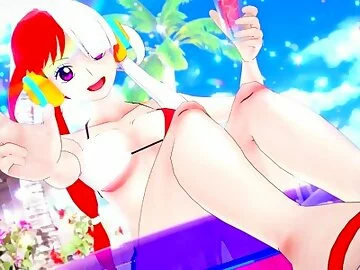 Uta Gets Fucked by Luffy During Summer Until Creampie - One Piece Anime Hentai 3d Uncensored