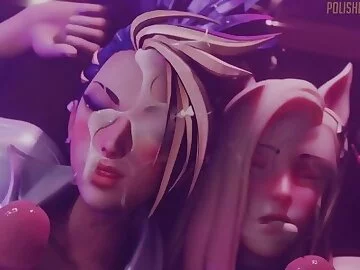 Akali & Ahri Facial Makeover Animated by @bell_nsfw Voiced by @HaruLunaVA on twitter