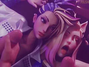 Akali & Ahri Facial Makeover Animated by @bell_nsfw Voiced by @HaruLunaVA on twitter