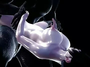 Naughty Witch in the woods fucks Minotaur with massive cock