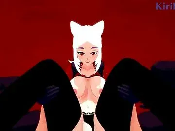 Cerberus The Triple Demon and I have intense sex in a secret room. - Helltaker POV Hentai