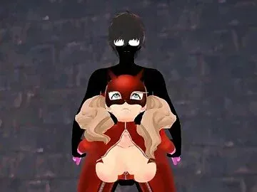 Ann Takamaki in Trouble Persona 5 3D hentai