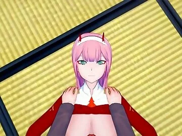 Futa Zero Two Darling in the Franxx fucking futa Monika DDLC. POV+Taker POV
