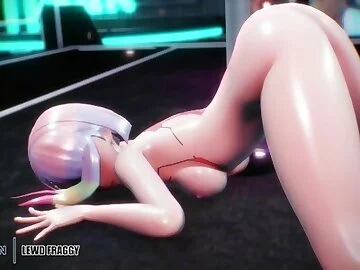 Cyberpunk 2077 - Lucy Pole Dance Action [UNCENSORED HENTAI 4K MMD R-18]