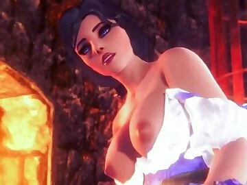 Belle gives a Handjob and a Blowjob / Beauty and the Beast Parody