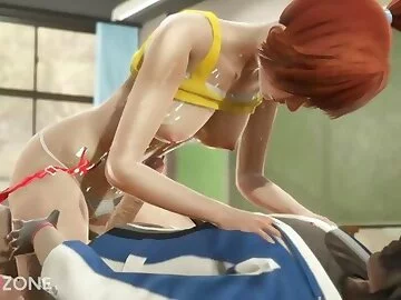 Ash fucks Sweet Misty in cowgirl position at school Pokemon Cartoon Porn
