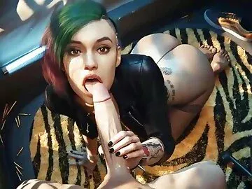 3D ?????? Tongue Cumshot