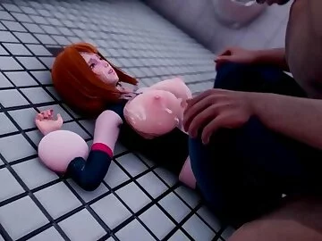 Huge BBC UP Uraraka Ochako ASS [animation]