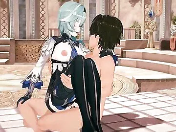 Genshin Impact Hentai 3D - Eula Lawrence