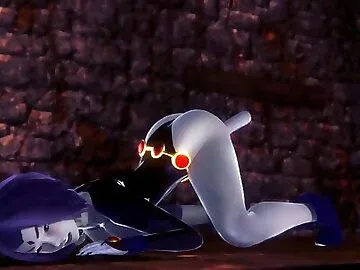 Raven takes a dildo / Teen Titans Porn Parody