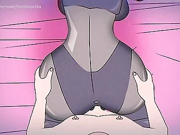 Atomic Heart / Soviet hentai / Ballerina showed ass and feet (cum inside)