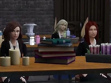 Hermione Granger giving it to Professor Snape in Potions class